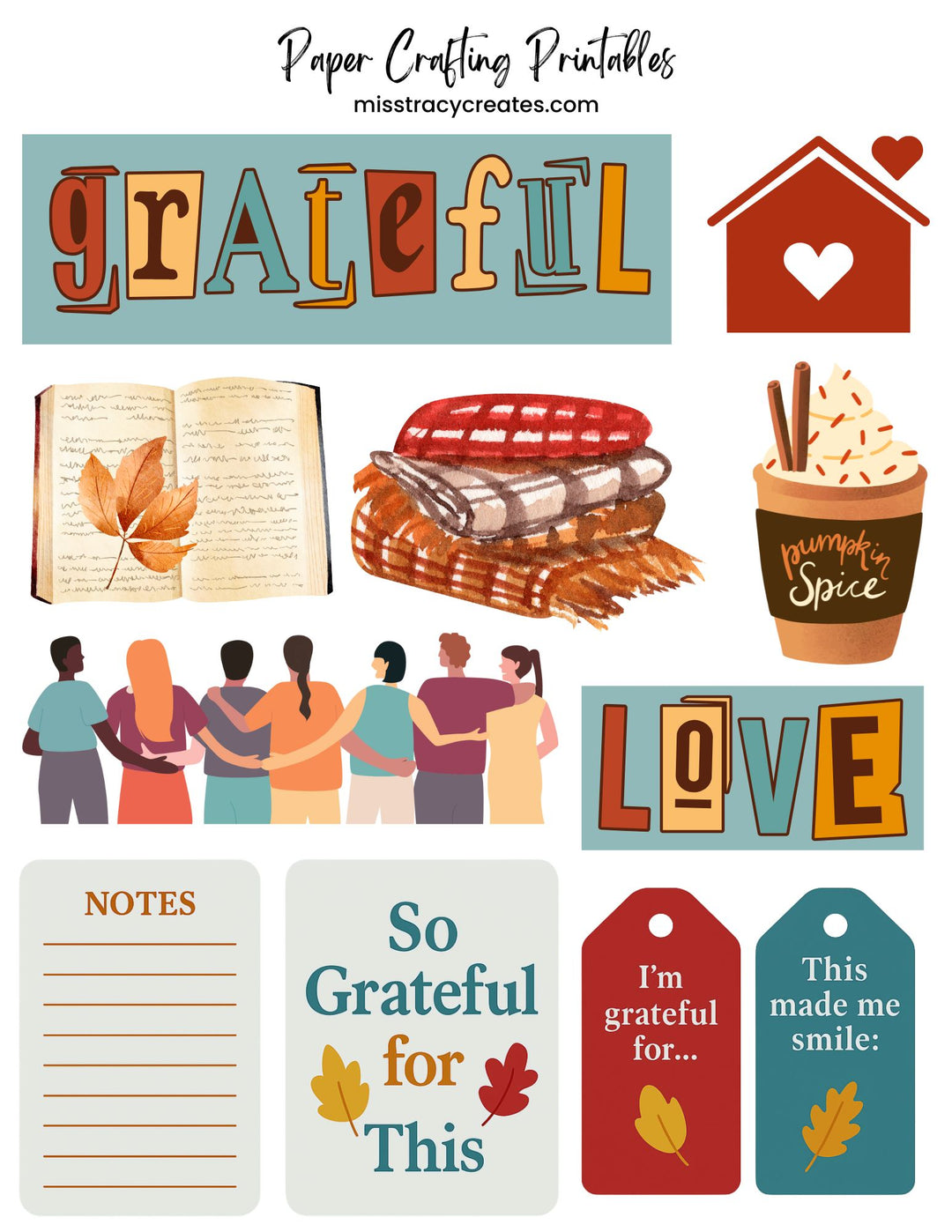 So Grateful for This - Paper Crafting Printable