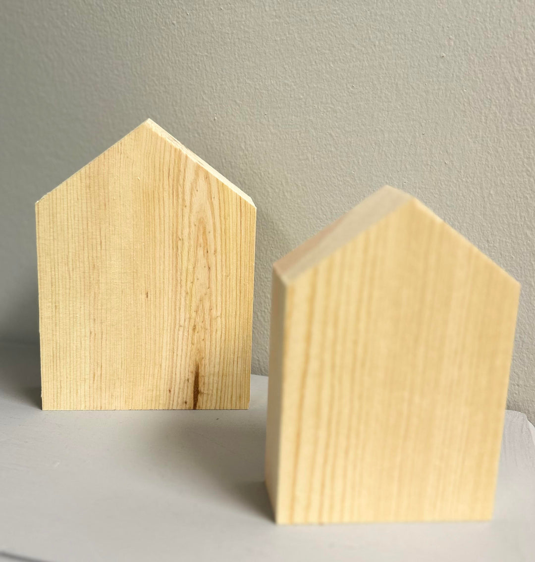 Custom Wood House Block