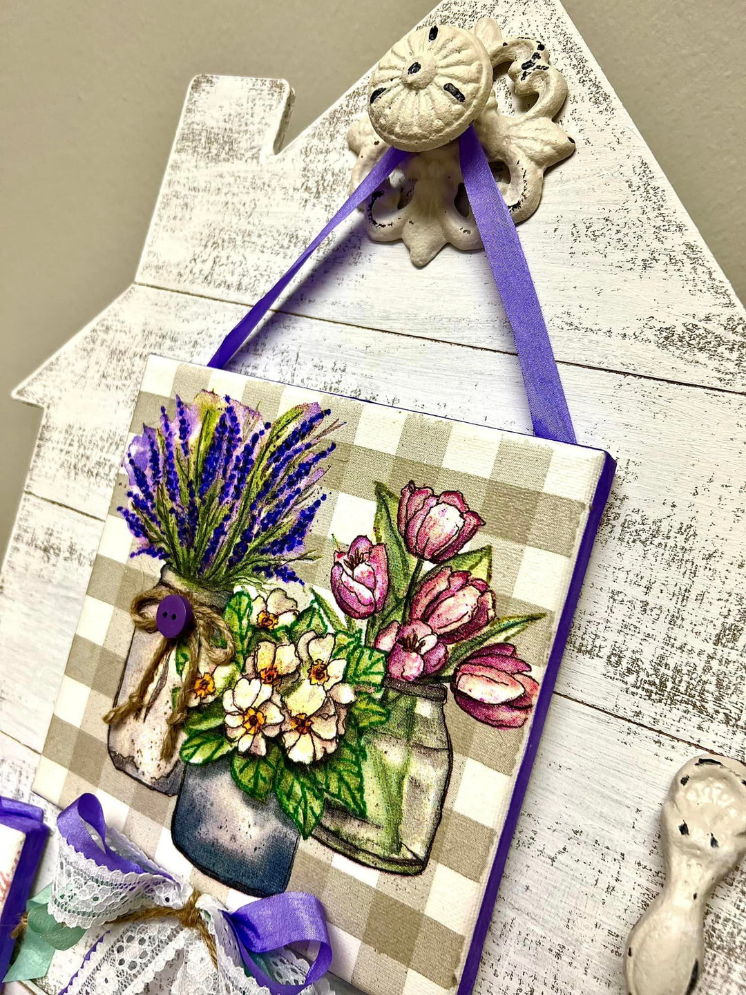 Bunnies & Blossoms Canvas Set ONLY - for the Welcome Home Display