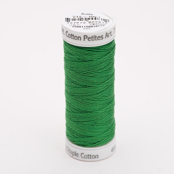 Sulky 12 wt Cotton Petites Thread #1051 Christmas Green - 50 yd