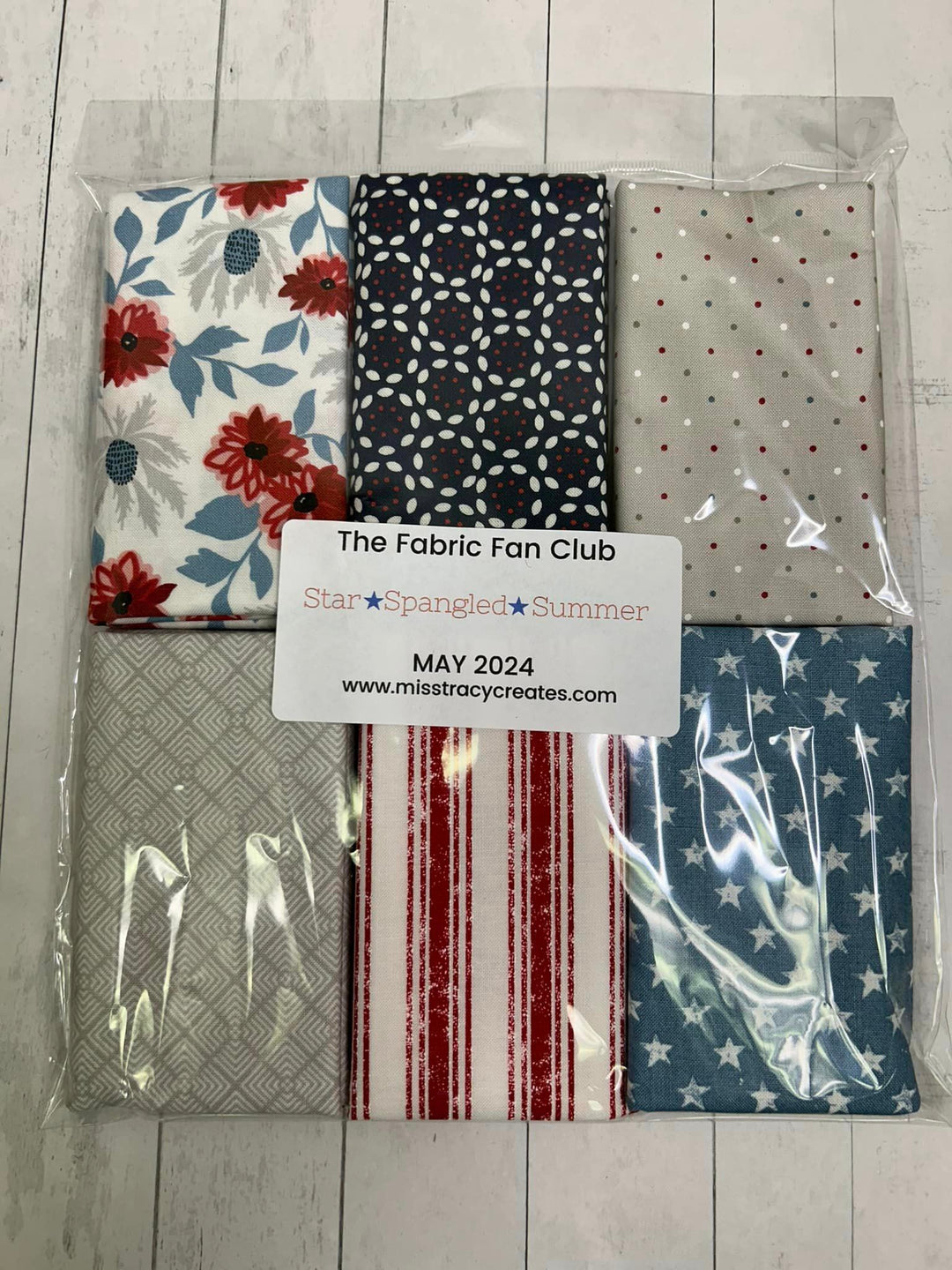 Exclusive Fabrics for Fabric Fan Club Members- May 2024 Star Spangled Summer