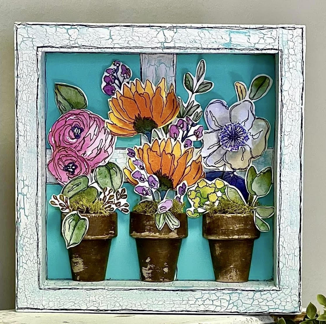 Spring Window Box - 3D Napkin Art Kit – Miss Tracy Creates