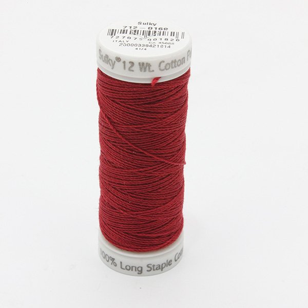 Sulky 12 Wt. Cotton Petites - Cabernet red- 50 yd. Spool #712-0169
