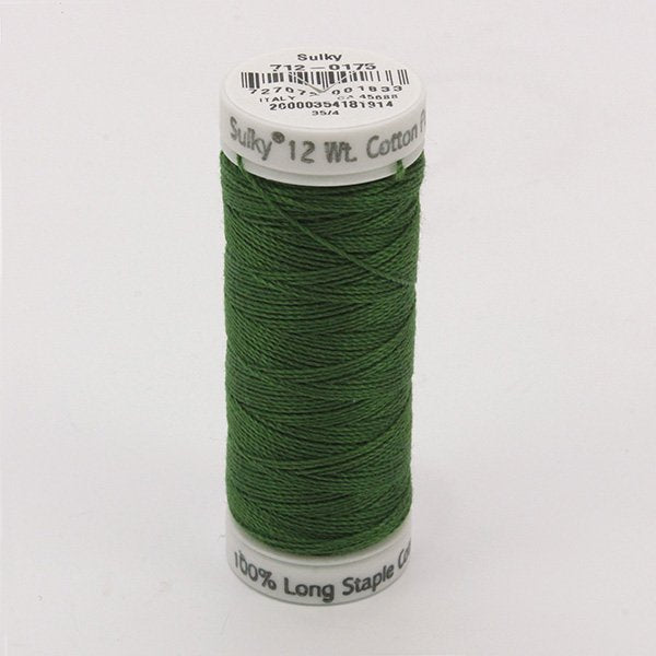 Sulky 12 Wt. Cotton Petites - Palm Green - 50 yd. Spool#712-0175