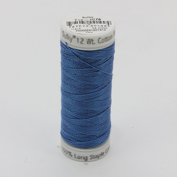 Sulky 12 Wt. Cotton Petites - Royal Blue Spool #712-1076