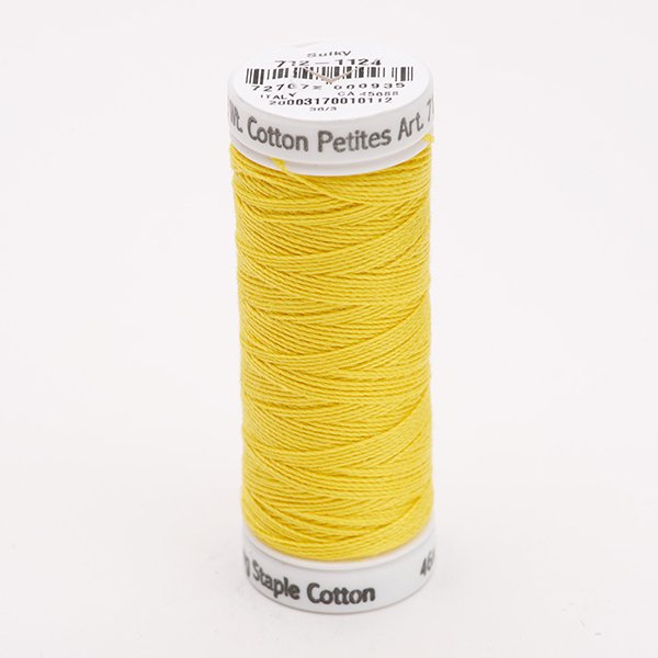 Sulky 12 Wt. Cotton Petites - Sun Yellow - 50 yd. Spool #712-1124