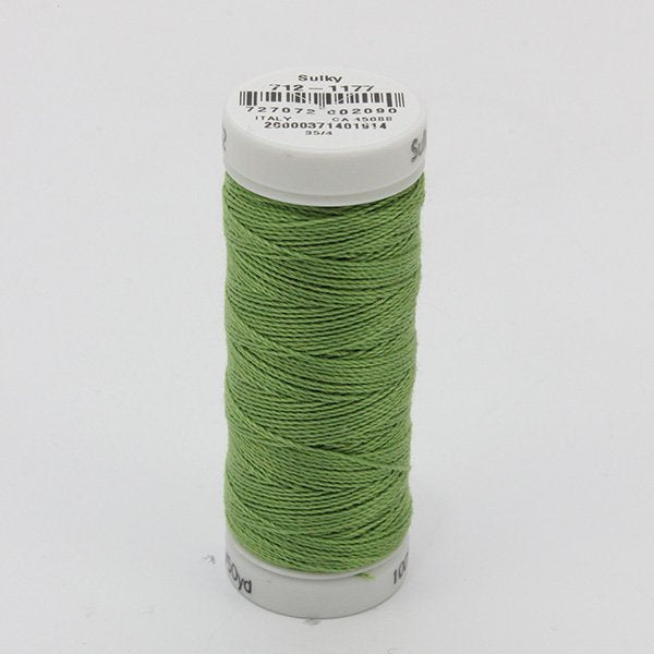 Sulky 12 Wt. Cotton Petites - Avocado Green - 50 yd. Spool #712-1177