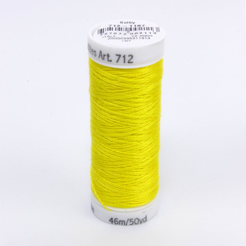 Sulky 12 Wt. Cotton Petites - Mimosa Yellow 50 yd. Spool #712-1187