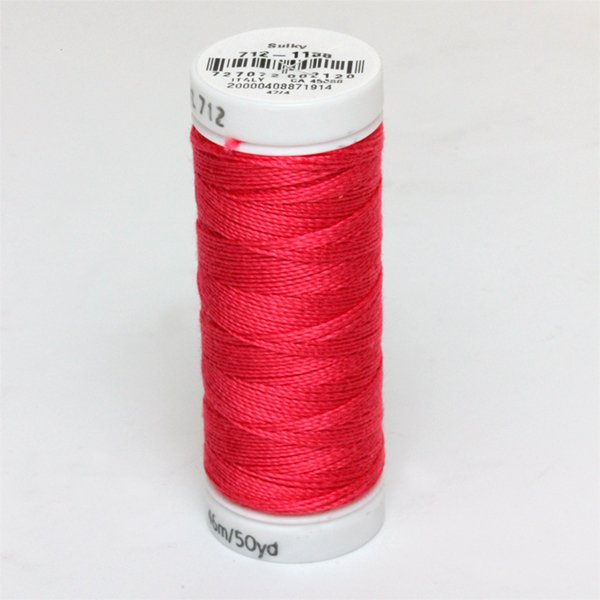 Geranium Spool Sulky 12 Wt. Cotton Petites -Red Geranium Spool #712-1188 – Miss Tracy ...