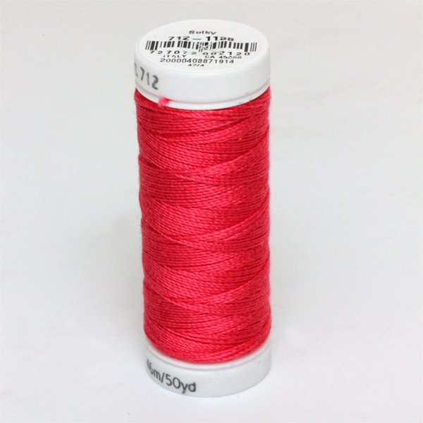 Sulky 12 Wt. Cotton Petites -Red Geranium Spool #712-1188