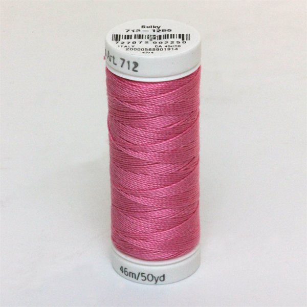Sulky 12 Wt. Cotton Petites - Sweet Pink - 50 yd. Spool #712-1256