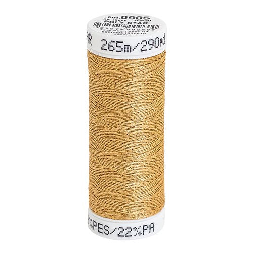 Sulky 30 Wt. Poly Sparkle Thread - Gold with Gold Sparkle - 290 yd. Spool #0905