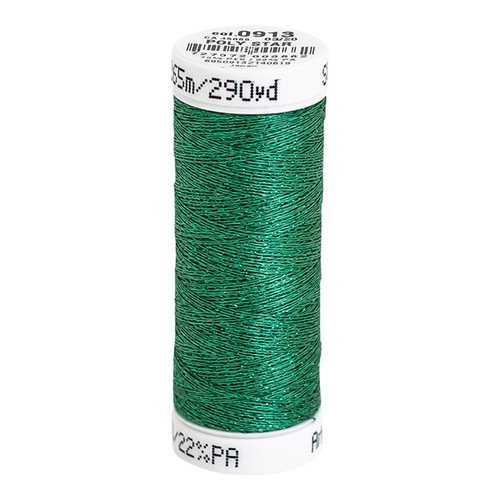 Sulky 30 Wt. Poly Sparkle Thread - True Green Sparkle - 290 yd. Spool