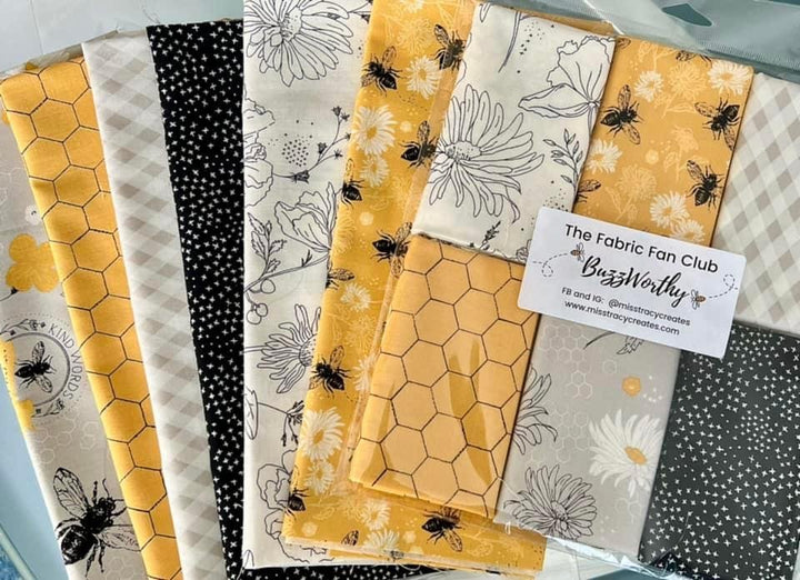 Exclusive Fabrics for Fabric Fan Club Members -June 2022 "Buzzworthy"