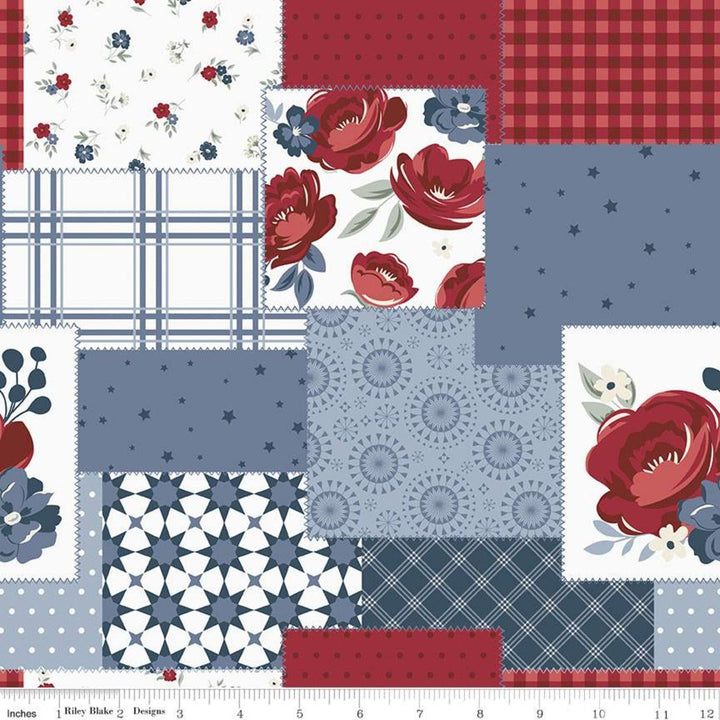 Exclusive Fabrics for Fabric Fan Club Members - May 2022 " Red White & Beautiful"