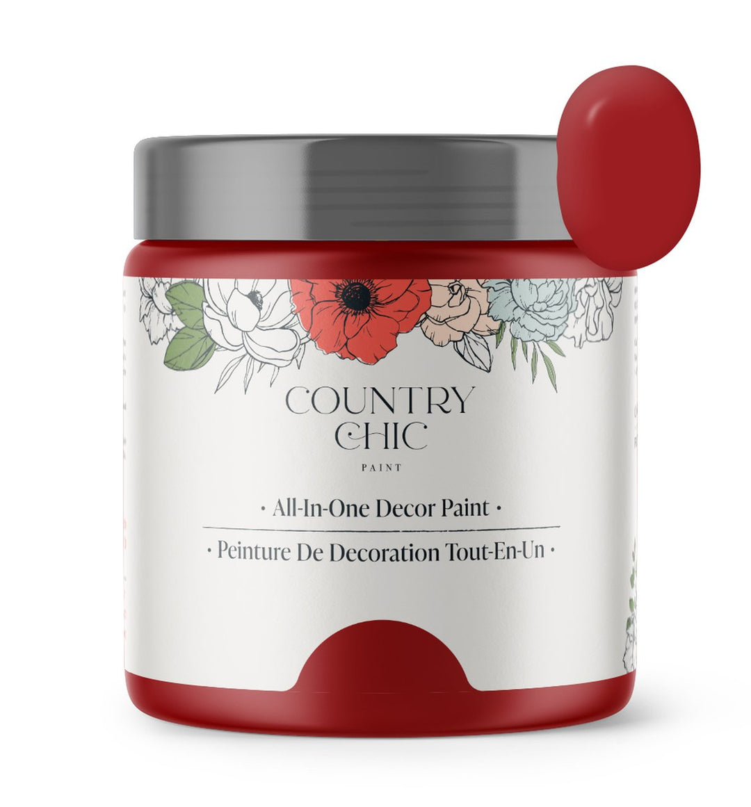 Country Chic Paint - All in One: Poppy 4oz Paint
