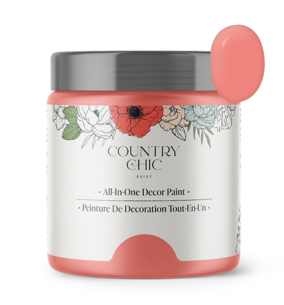 Country Chic Paint- All in One: Sunset Glow 4oz Paint