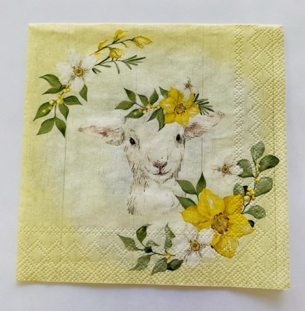 Exclusive Napkins for The Napkin Club Members - March 2023 Faith "He is Risen"