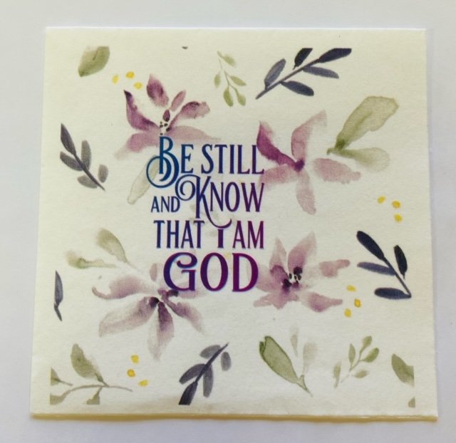 Exclusive Napkins for The Napkin Club Members - March 2023 Faith "He is Risen"