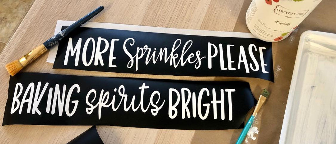 Baking Spirits Bright Vinyl Cut ONLY